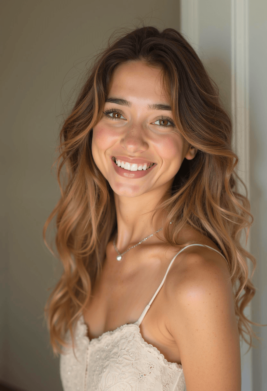 Beautiful straight smile